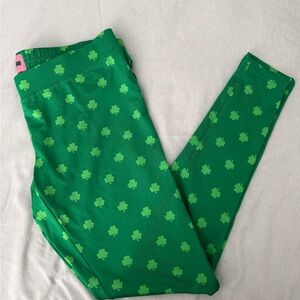 Tipsy Elves Shamrock Clover St. Patrick’s Print Leggings